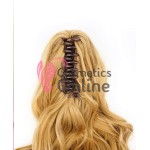 Extensie de par coada ondulata cu cleste 68 cm Blond Inchis Cod 39382
